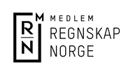 Logo for Regnskap Norge i sort