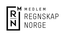 Logo for Regnskap Norge i sort