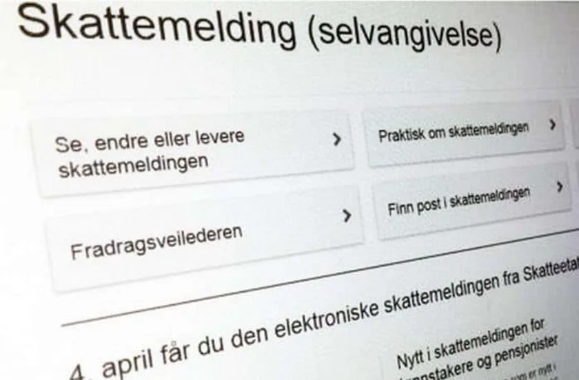 Illustrasjonsbilde av skattemelding